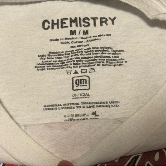 Chevrolet Corvette Graphic Tshirt White Size Medium - Picture 3 of 4